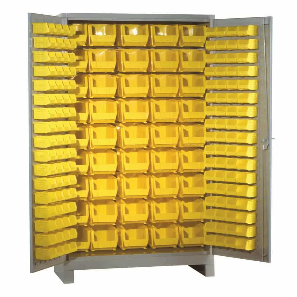 All-welded bin cabinet 1136 dove gray