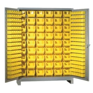 All-welded bin cabinet 1141 dove gray