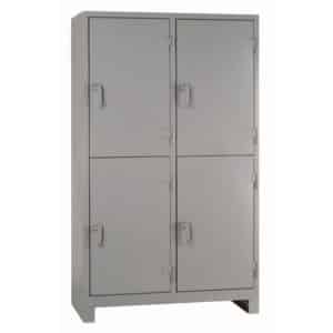 All-welded four door cabinet 11204D dove gray