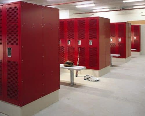 Single Point Latch Ventilated Lockers - Vented Gym Lockers