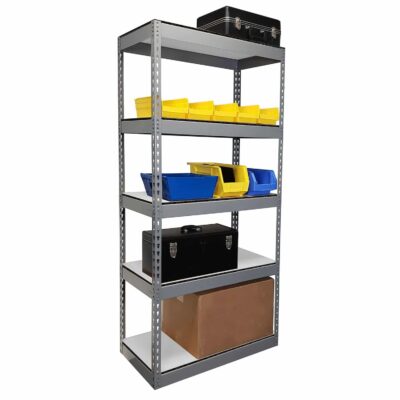 Industrial Grade 5 Shelf Rack With Duradeck Tall With Props