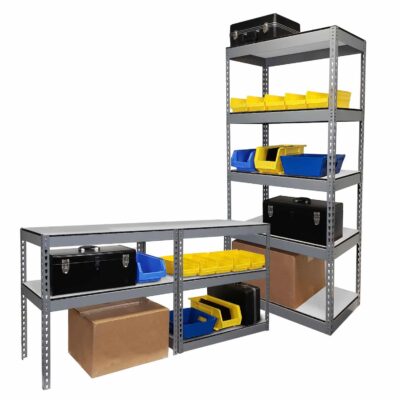 Industrial Grade 5 Shelf Racks With Duradeck And Props