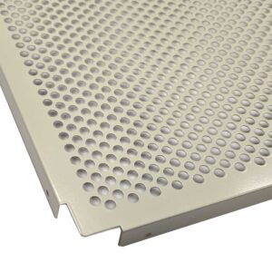 Perforated Steel Decking For Rivet Rack Oyster White