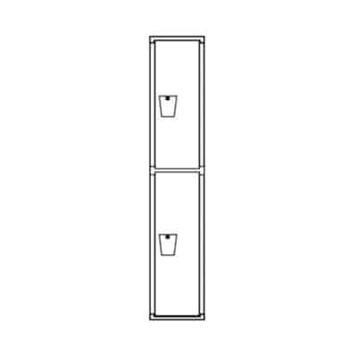 Double Tier Quiet Door Corridor Locker