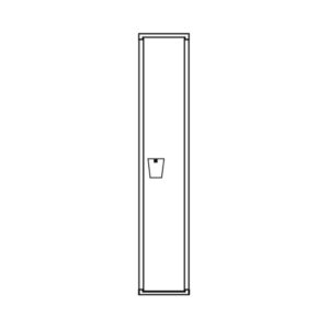 Single Tier Quiet Door Corridor Lockers