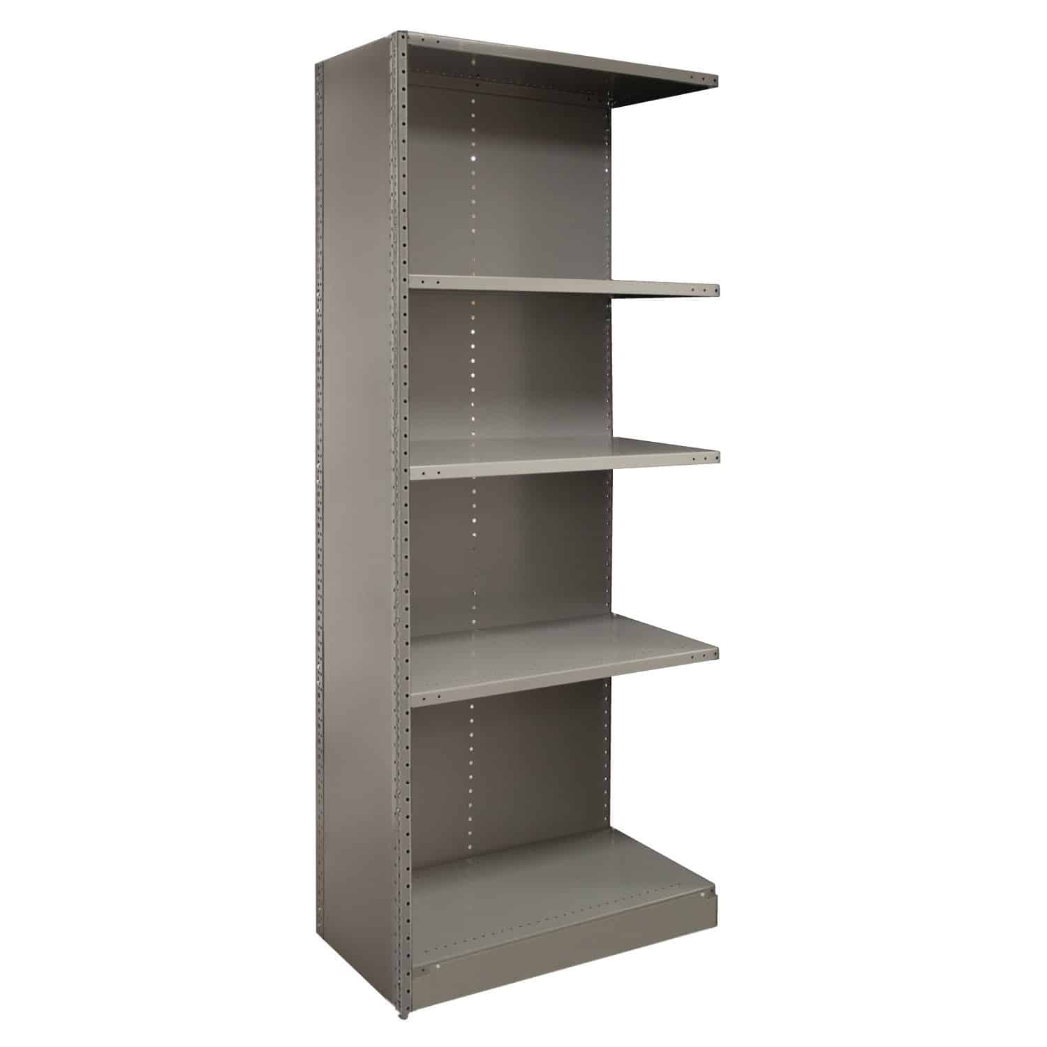 Republic 2000 Series 36 Inch Wide 5 Shelf Angle Post Closed Shelving Add-On