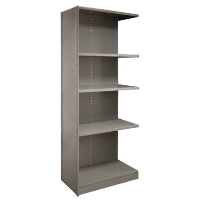 Republic 2000 Series 36 Inch Wide 5 Shelf Beaded Post Closed Shelving Add-On