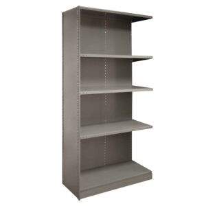 Republic 2000 Series 48 Inch Wide 5 Shelf Beaded Post Closed Shelving Add-On