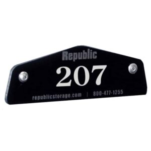 NF700407 Metal Locker Number Plate