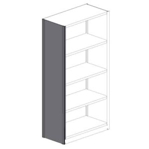 Republic 2000 Series Shelving Beaded Post Upright Assembly