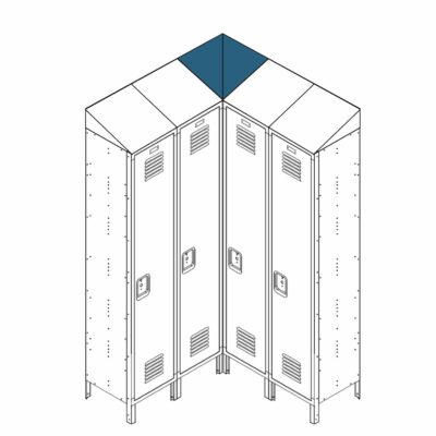 Republic Locker Accessories Slope Top Corner Filler