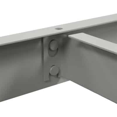 Rivet Rack Center Support Inside View Dove Gray