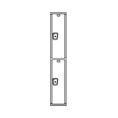 Double Tier Single Point II Corridor Locker