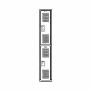 Double Tier Single Point II Ventilated Lockers