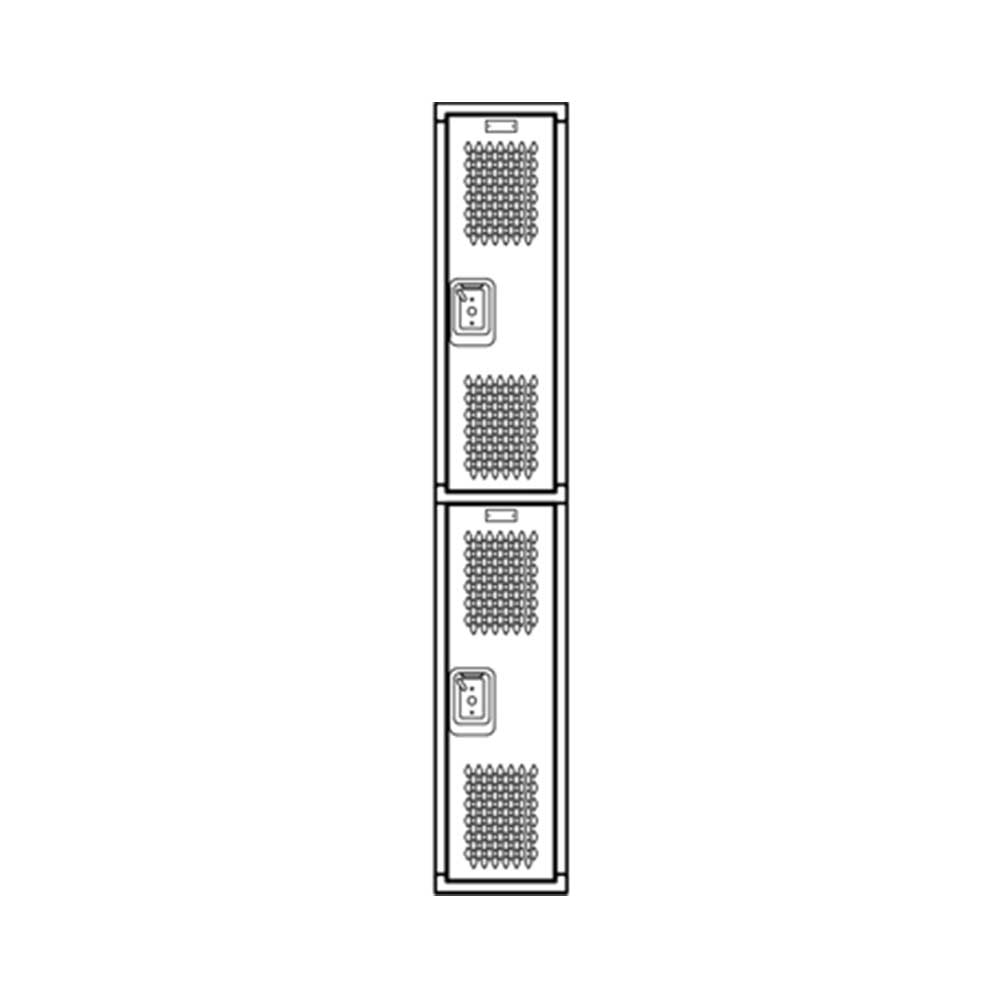 Double Tier Single Point II Ventilated Lockers